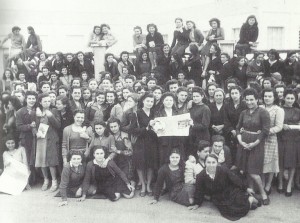 San Giovanni in Persiceto: manifestazione contro i licenziamenti alla Filatura Zoni (1948).