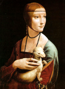 La dama con l'ermellino, Leonardo da Vinci  1488-1490