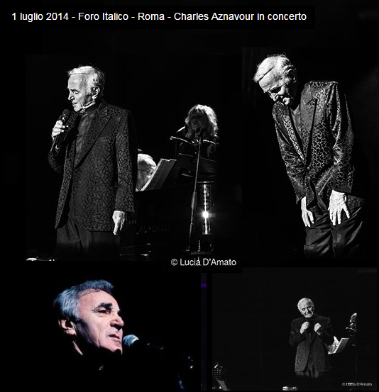 Charles Aznavour in concerto, luglio 2014